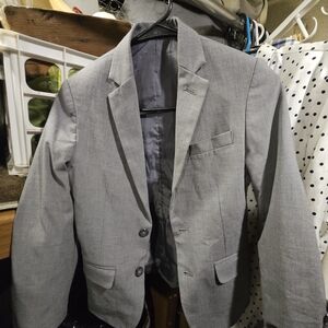 Chaps Gray Women's Two-Button Blazer